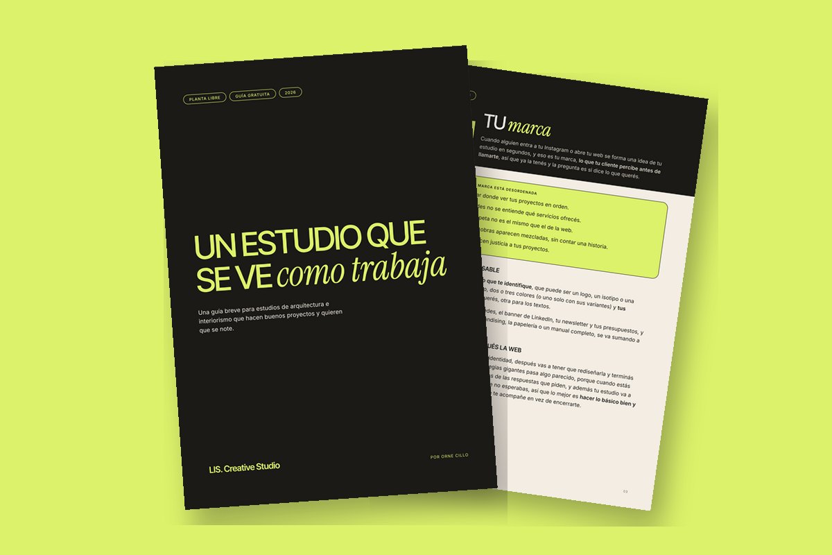 Guía gratuita Un estudio que se ve como trabaja, de LIS Creative Studio