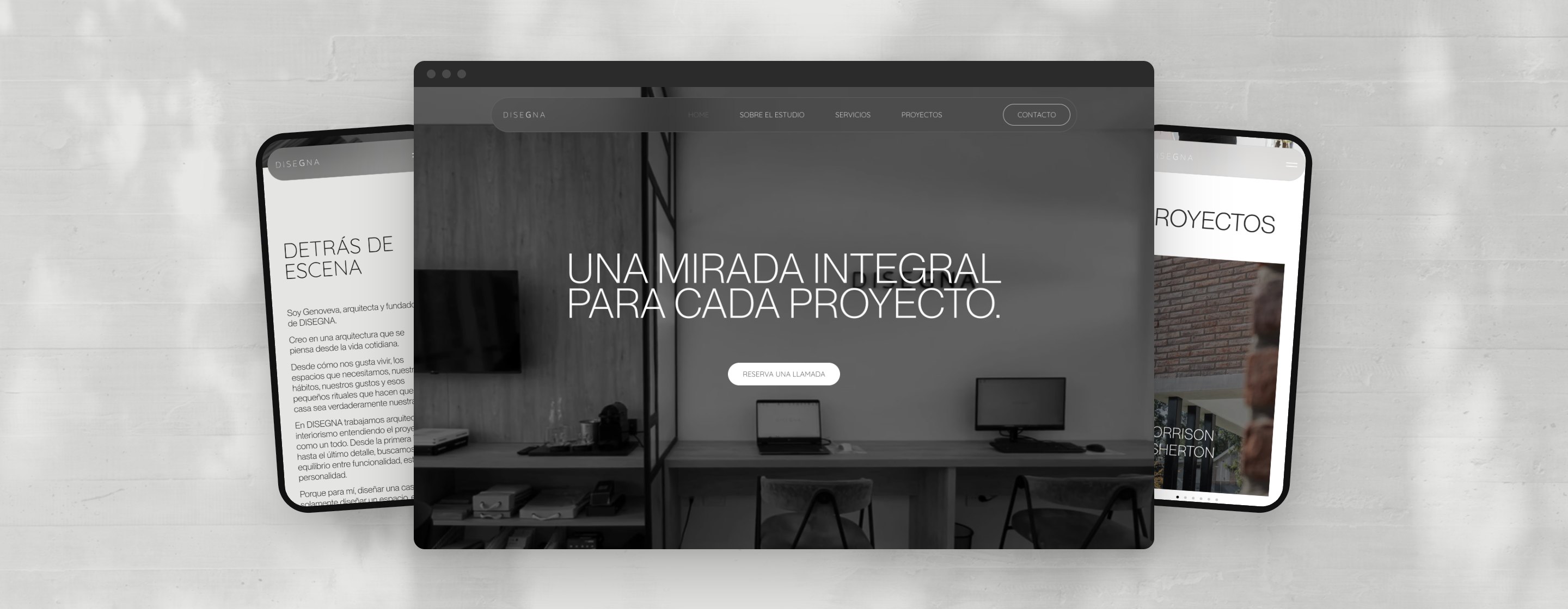 Diseño web para Estudio Disegna — LIS Creative Studio