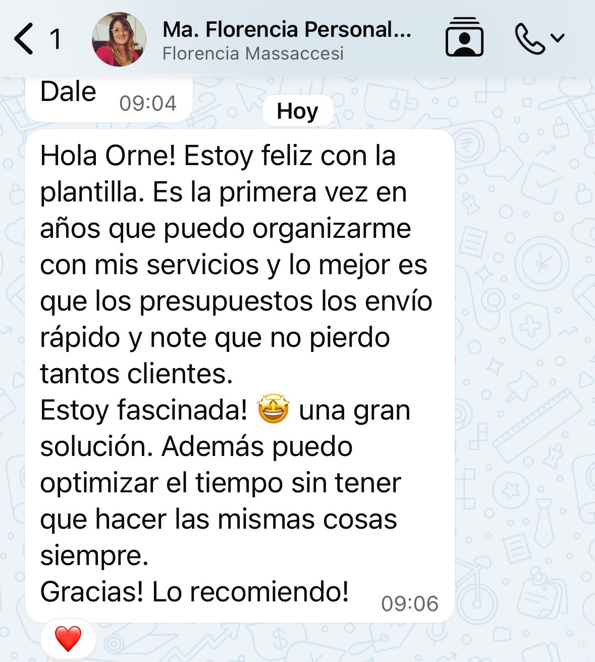 Testimonio de Florencia
